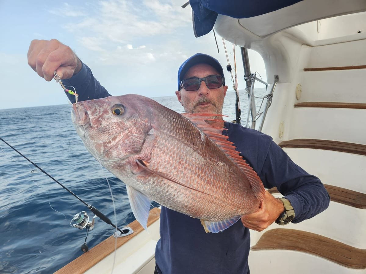 Bocinegro capturado en un charter de pesca en las Islas Canarias